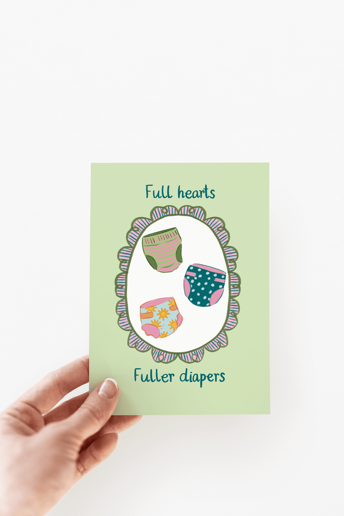 Full Hearts Fuller Diapers Card