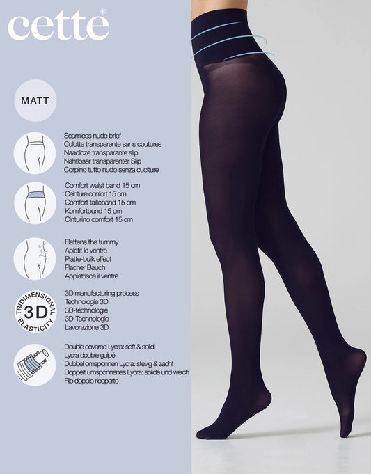 Seamless Tights - 50 Denier, Opaque Tights
