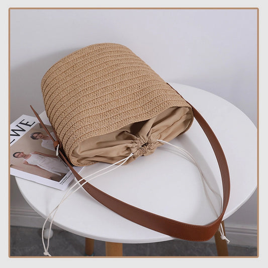 Savannah Woven Bucket Bag
