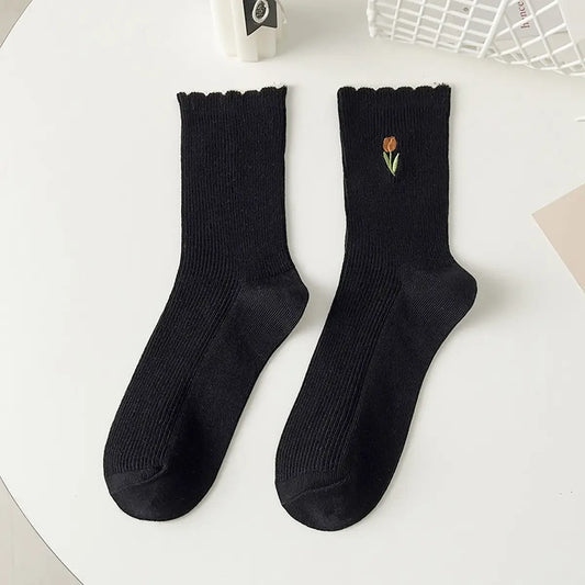 Ruffled Tulip Socks