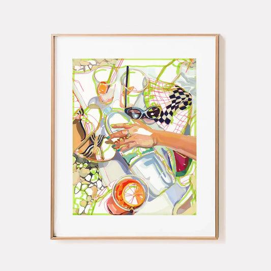 "Beach Day in Omis" Signed Archival Giclee Print