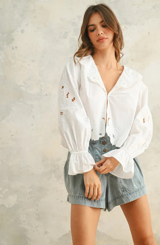 Bonny Eyelet Top
