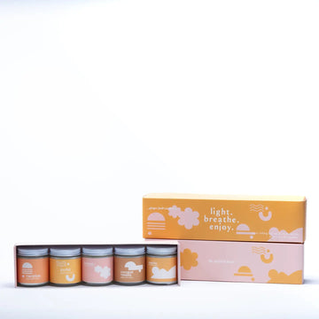 Beachy & Citrus Blend Candles- Set of 5