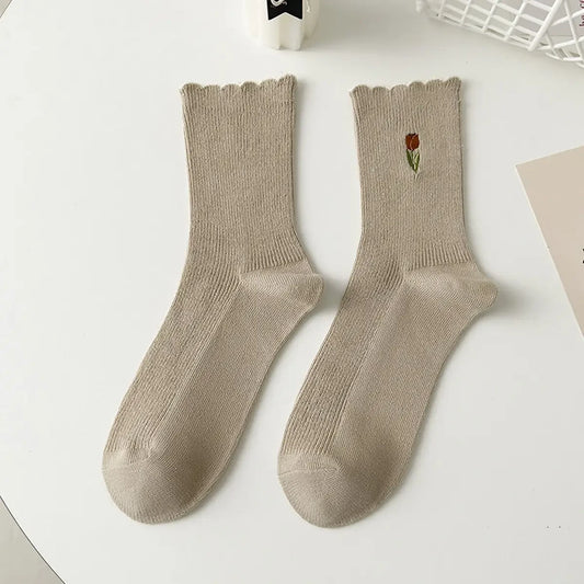 Ruffled Tulip Socks