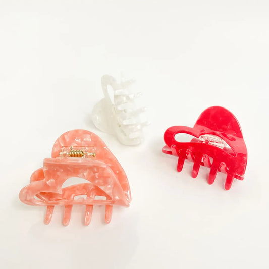 Gabriella Small Heart-Shaped Claw Clip