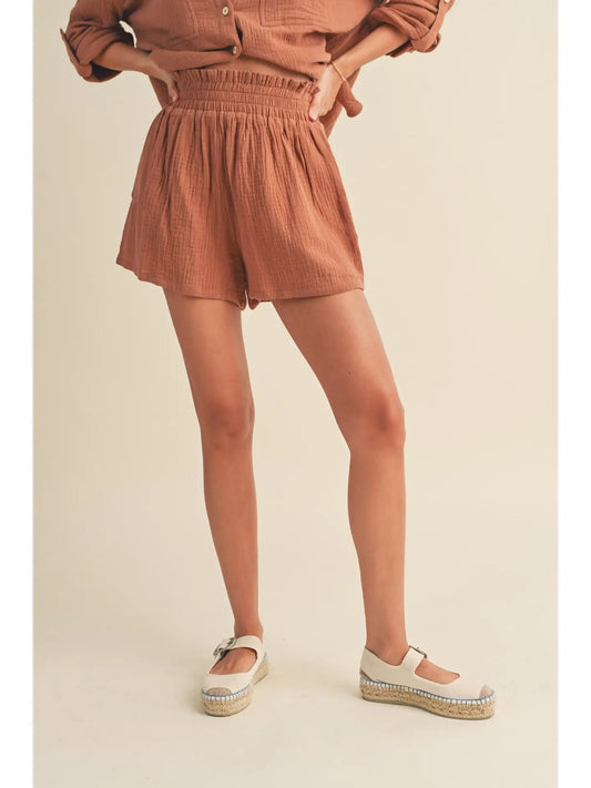 Ginger Double Gauze Shorts