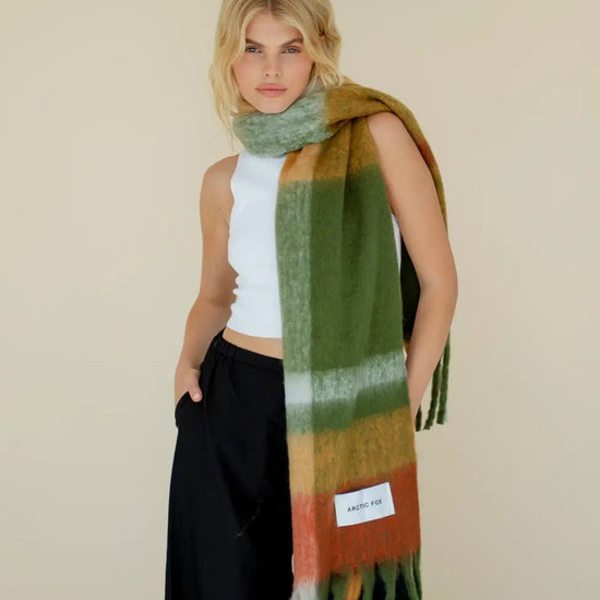 The Stockholm Scarf - 100% Recycled Mossy Spring