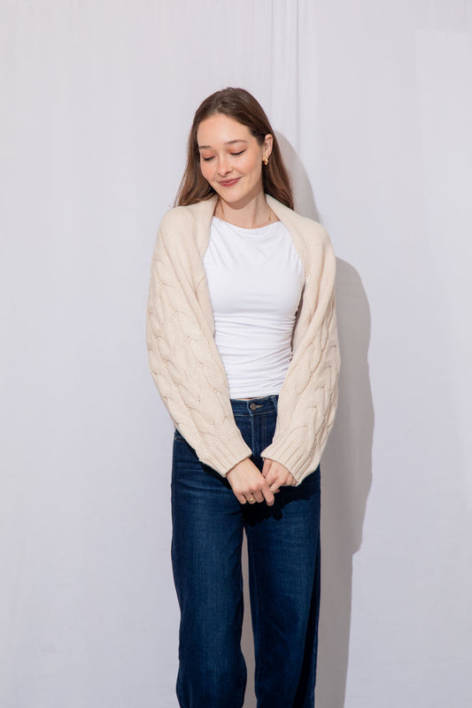 Cari Cable Knit Cardigan