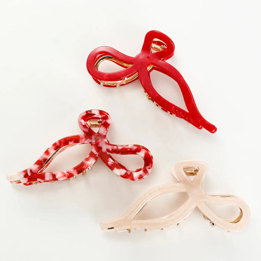 Sabrina Ribbon Bow Claw Clip