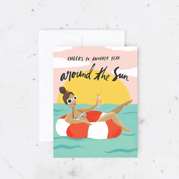 Pool Girl Card