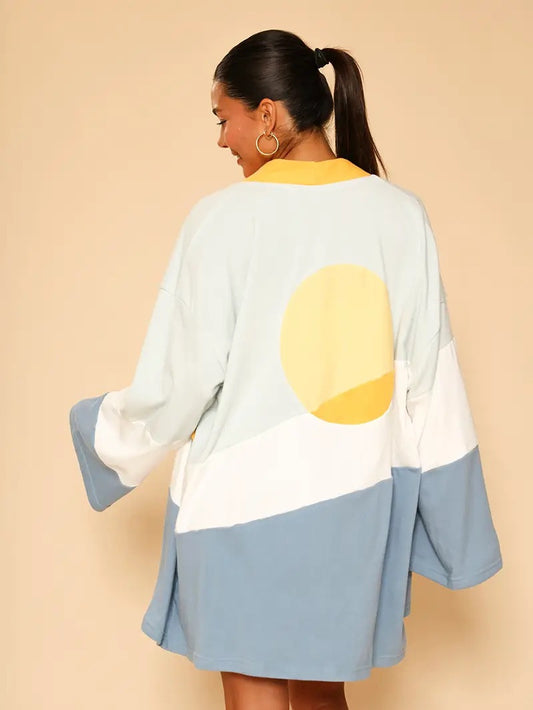 Sunset Terry Cloth Kimono Robe