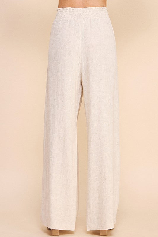 Cali Linen Wide Leg Pants
