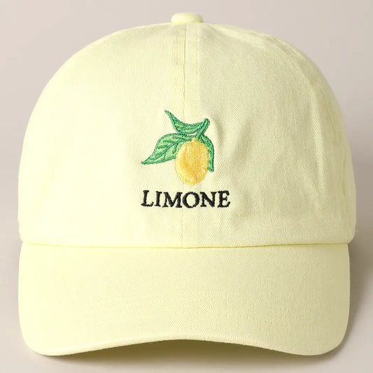 Limone Embroidered Hat