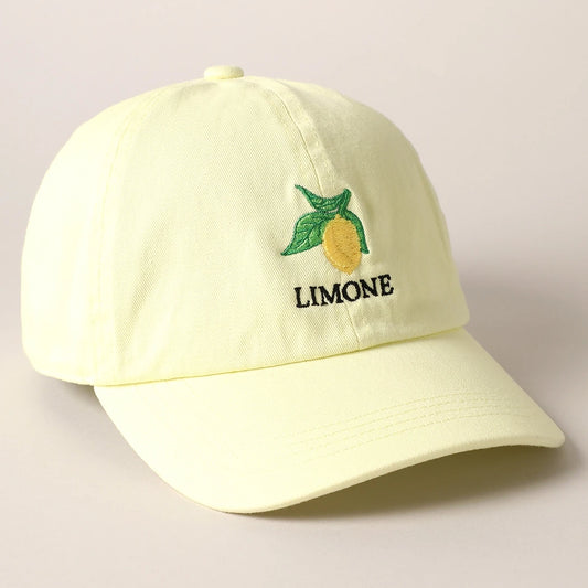 Limone Embroidered Hat