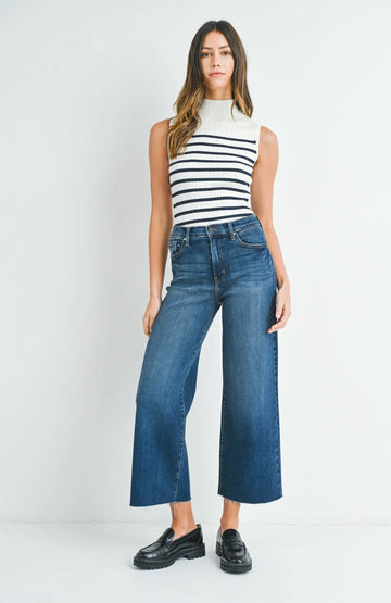 Scissor Cut Wide Leg