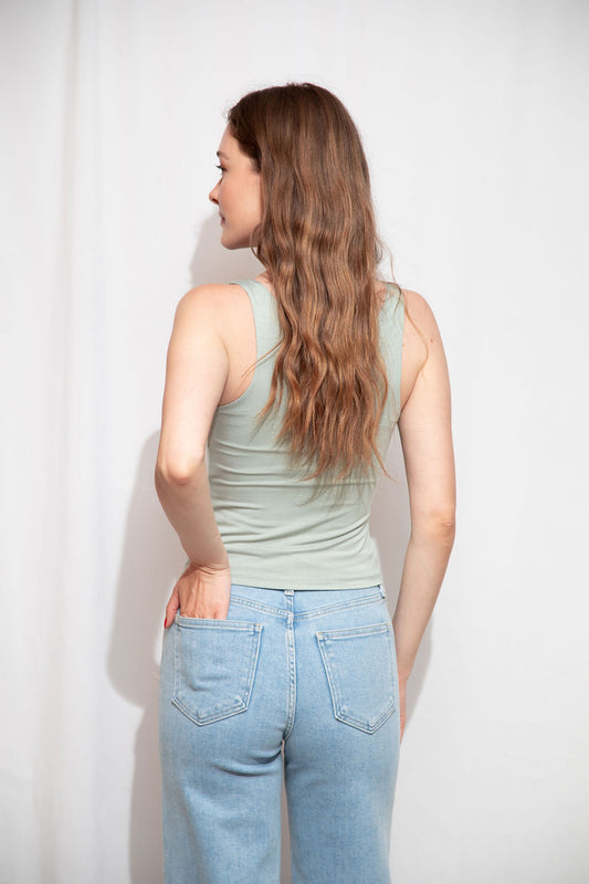 Double Layer V-Neck Tank