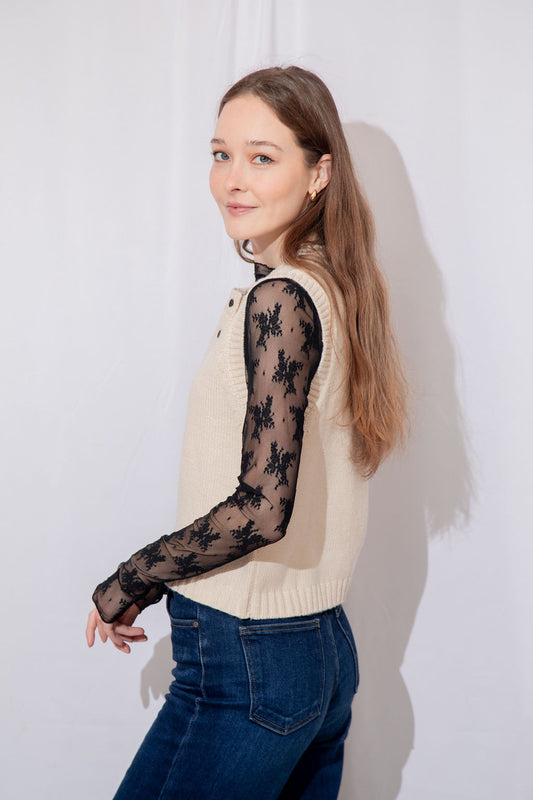 Flora Lace Long Sleeve Top