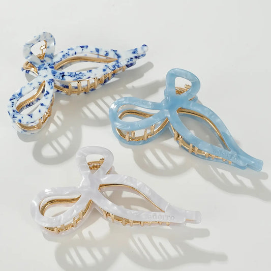 Sabrina Ribbon Bow Claw Clip