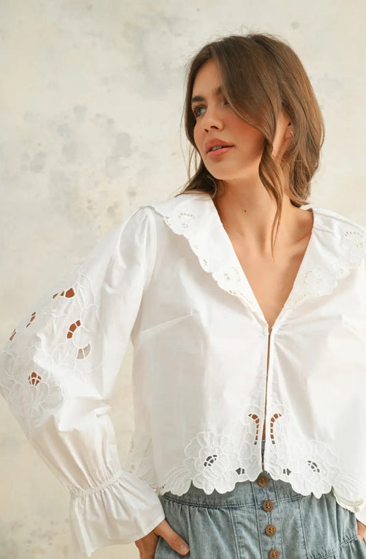 Bonny Eyelet Top