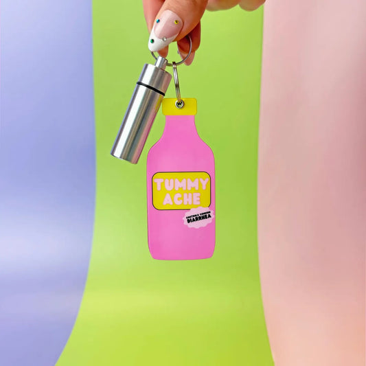 Tummy Hurts Keychain