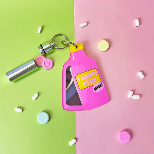 Tummy Hurts Keychain