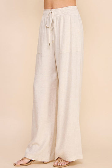 Cali Linen Wide Leg Pants