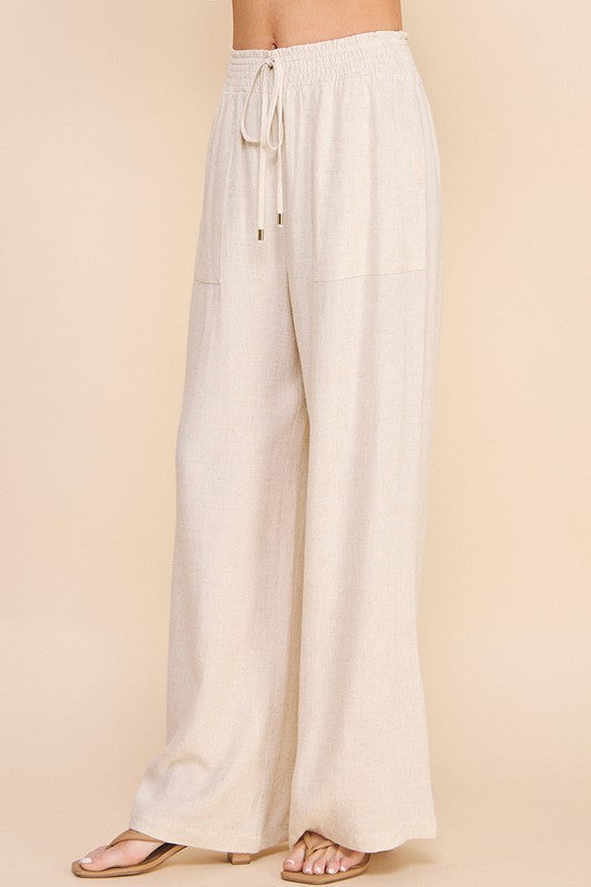 Cali Linen Wide Leg Pants