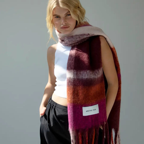 The Stockholm Scarf - 100% Recycled Autumnal Falls