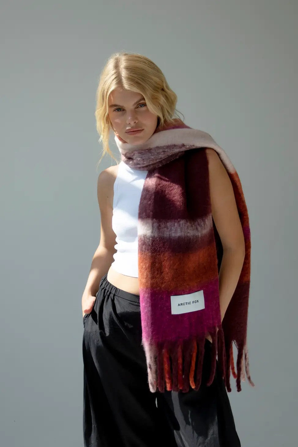 The Stockholm Scarf - 100% Recycled Autumnal Falls