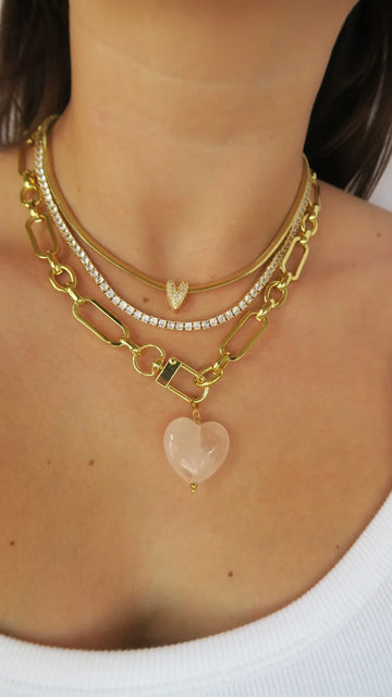 Marble Heart Necklace