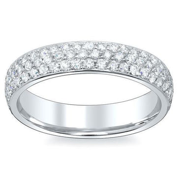 3 Row Pavé Eternity Band