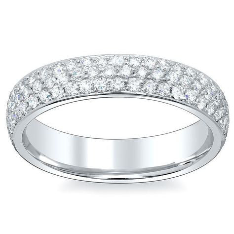 3 Row Pavé Eternity Band