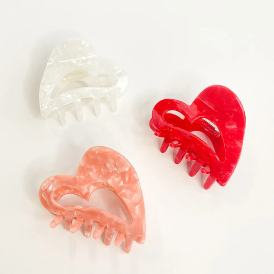 Gabriella Small Heart-Shaped Claw Clip