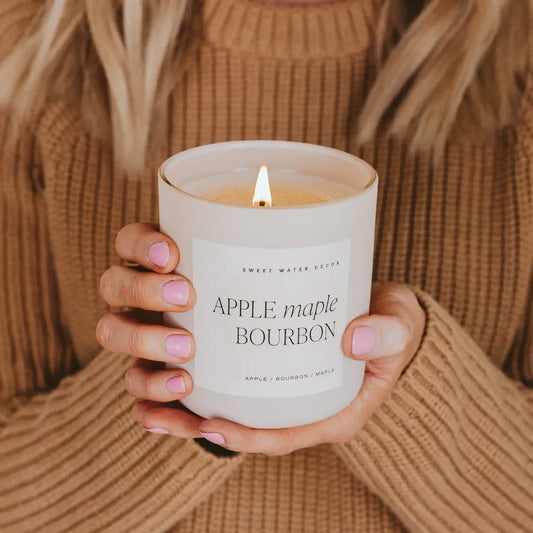 Apple Maple Bourbon 15 oz Soy Candle