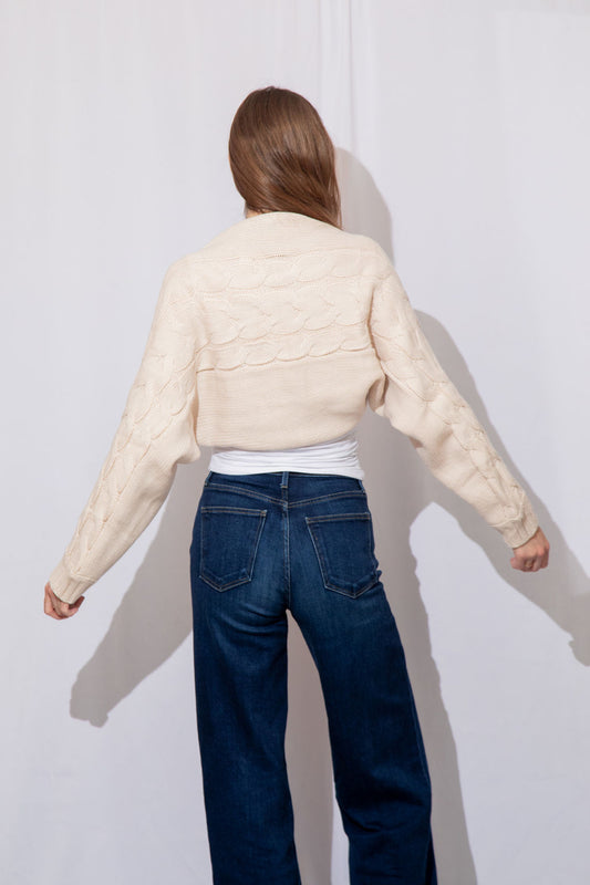 Cari Cable Knit Cardigan