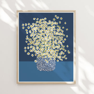 Chamomile Flowers, Signed Art Print