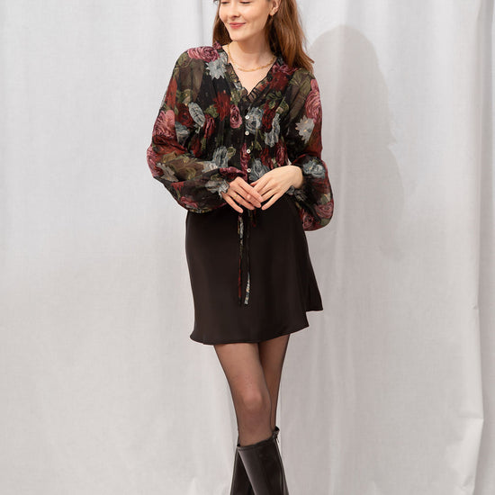 Ember Satin Mini Skirt