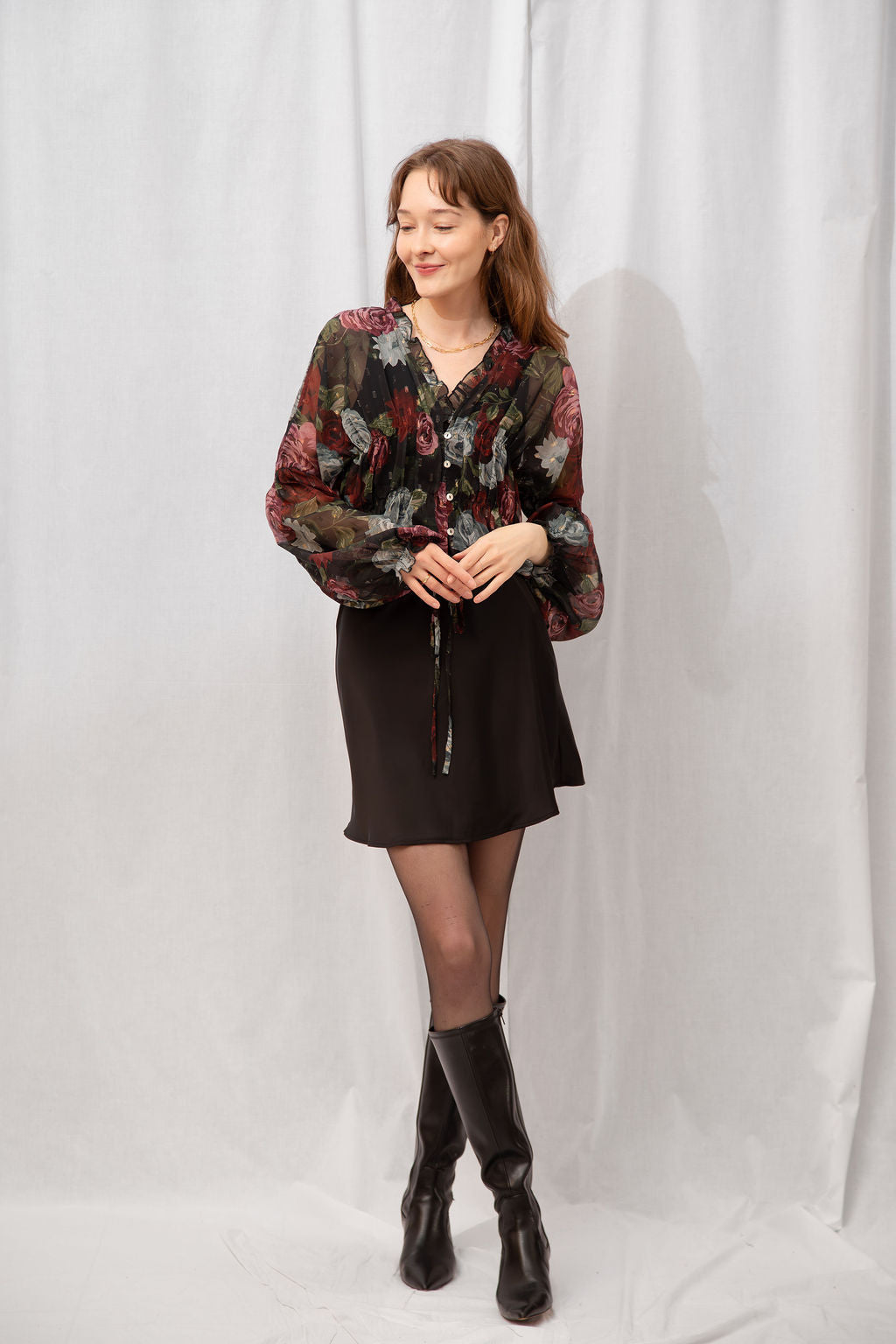 Ember Satin Mini Skirt