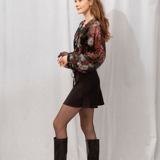 Ember Satin Mini Skirt