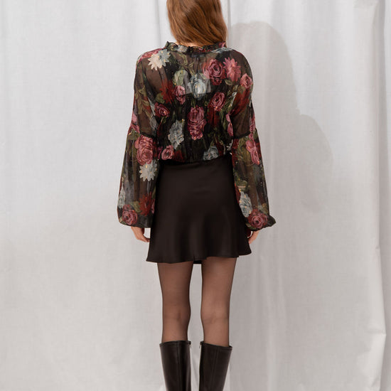 Ember Satin Mini Skirt