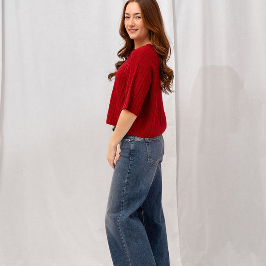 Mid Rise Ultra Wide Leg