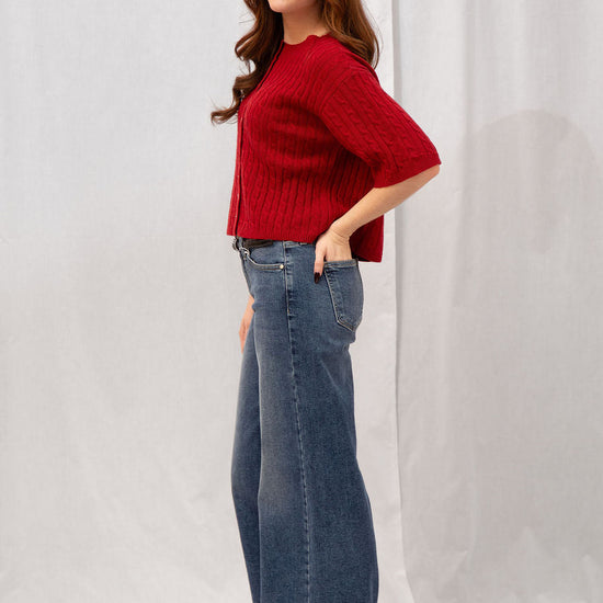 Mid Rise Ultra Wide Leg