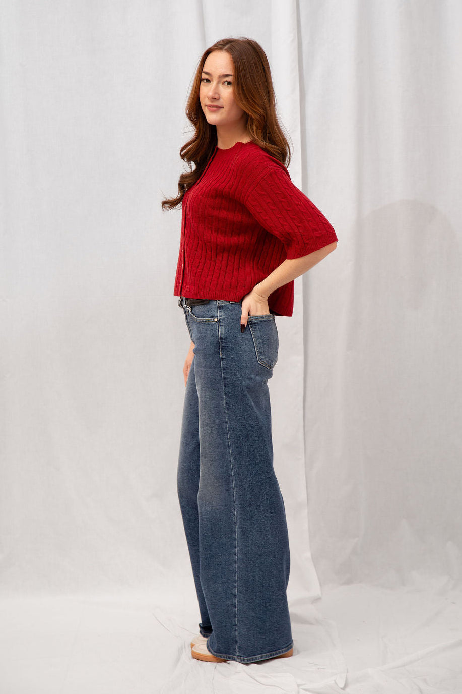 Mid Rise Ultra Wide Leg