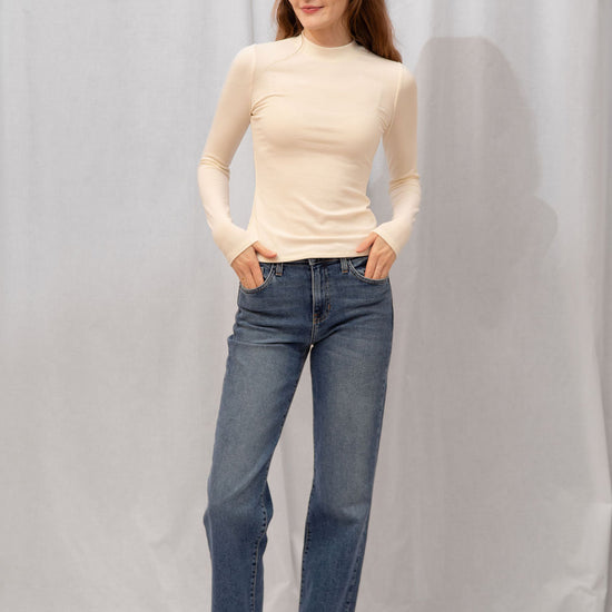 Poppy Mock Neck