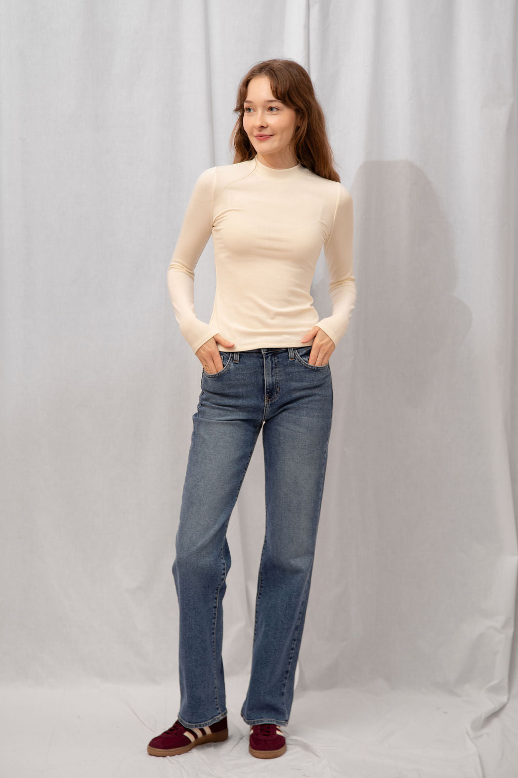 Poppy Mock Neck