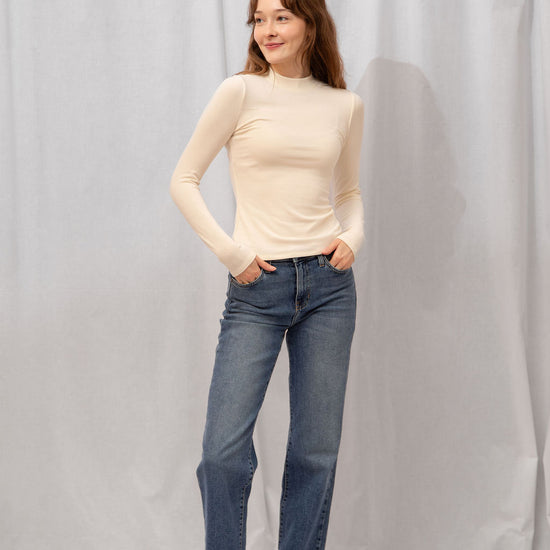 Poppy Mock Neck