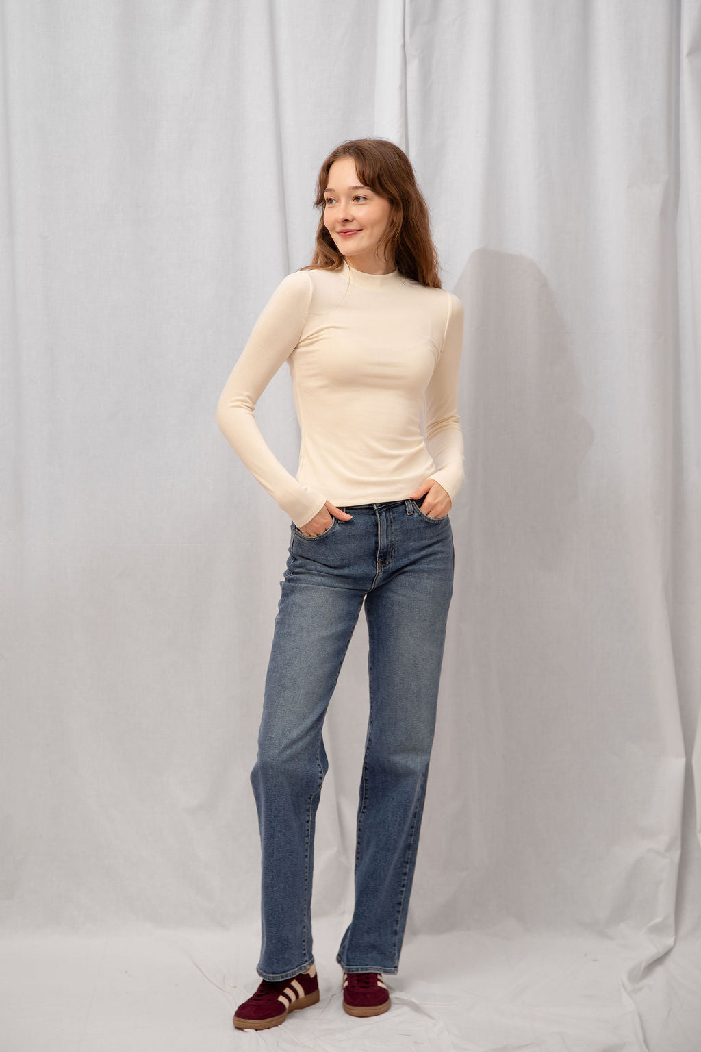 Poppy Mock Neck