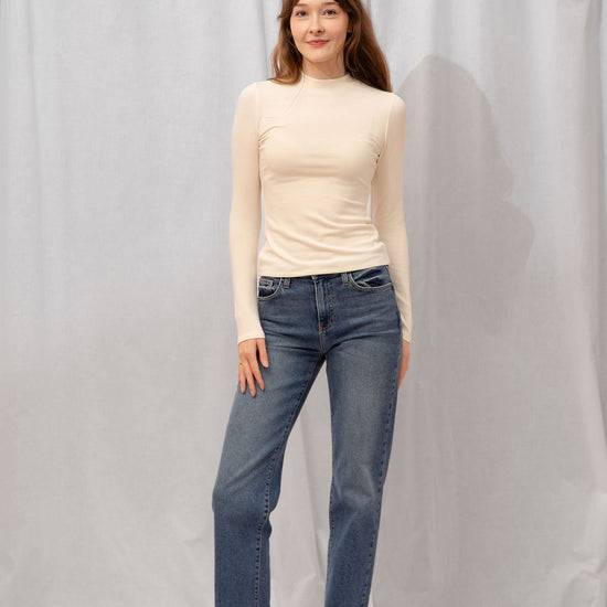 Poppy Mock Neck