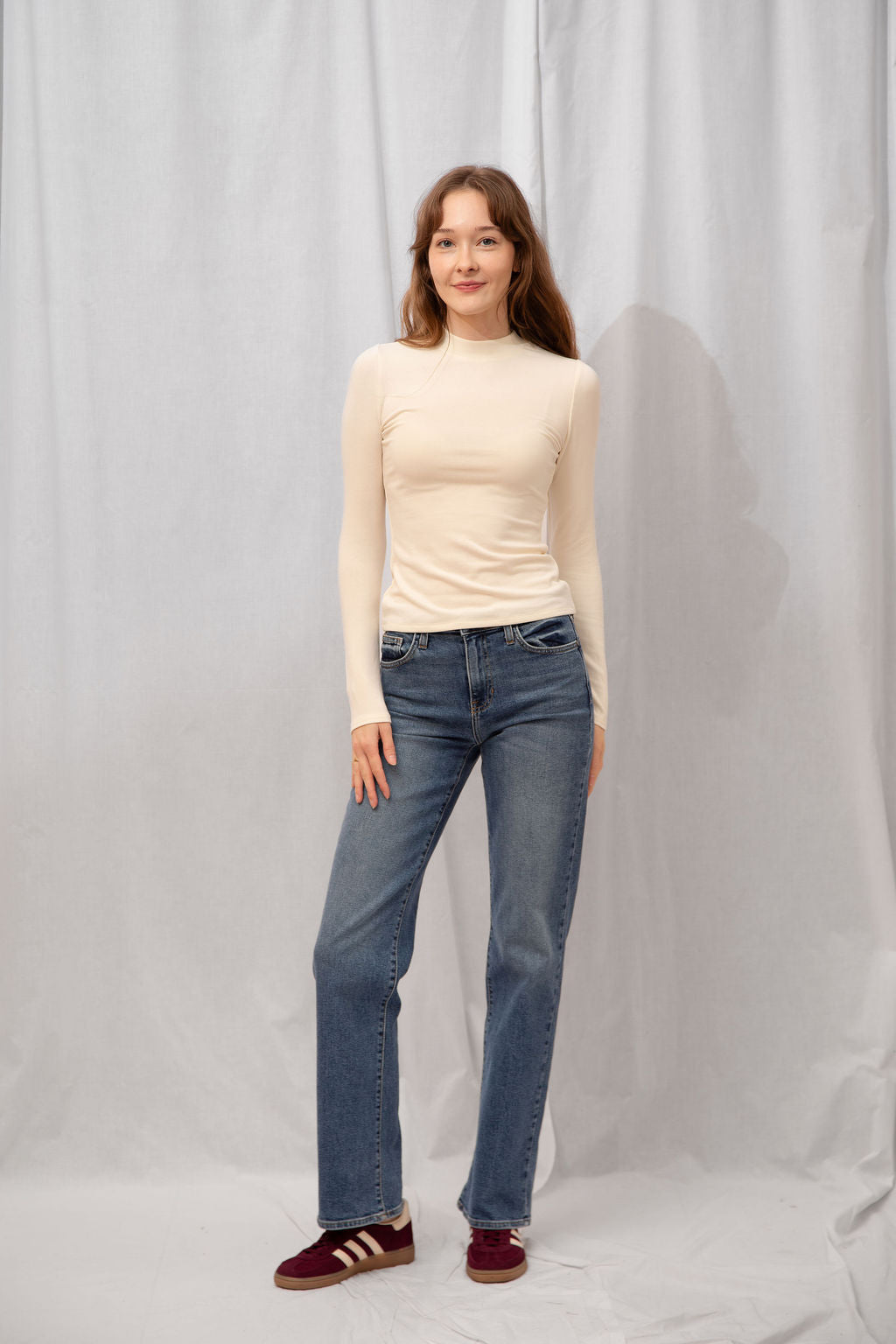 Poppy Mock Neck