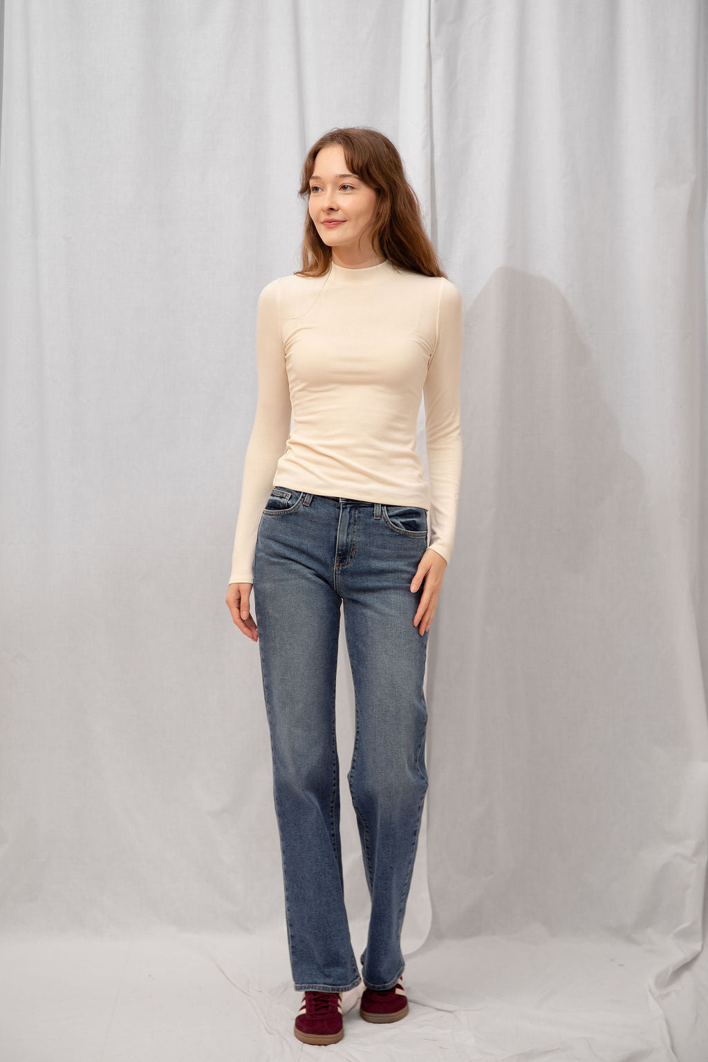 Poppy Mock Neck